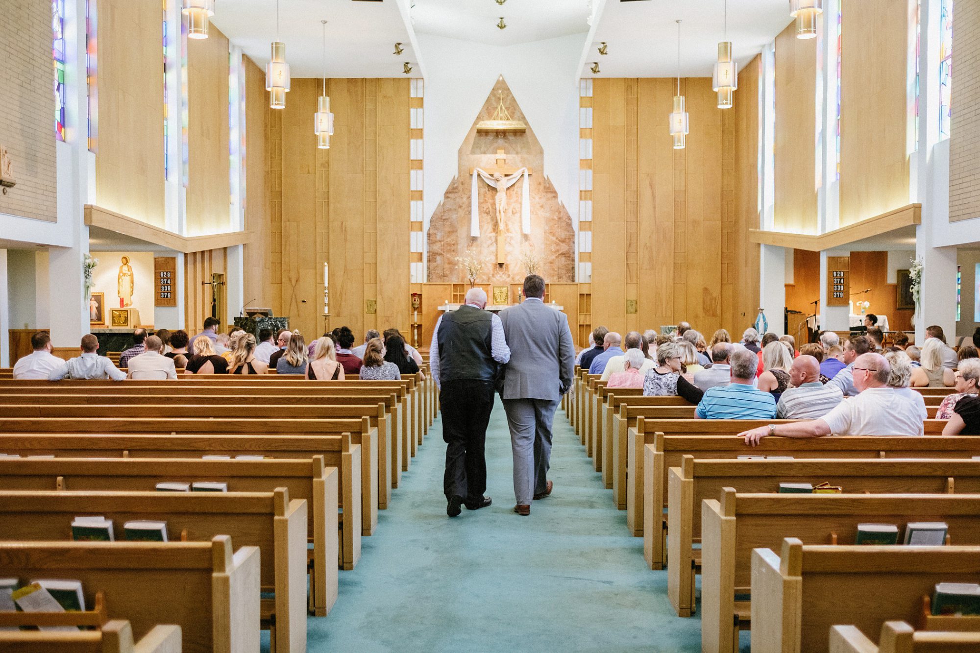 sanctuary, church, wedding guests
